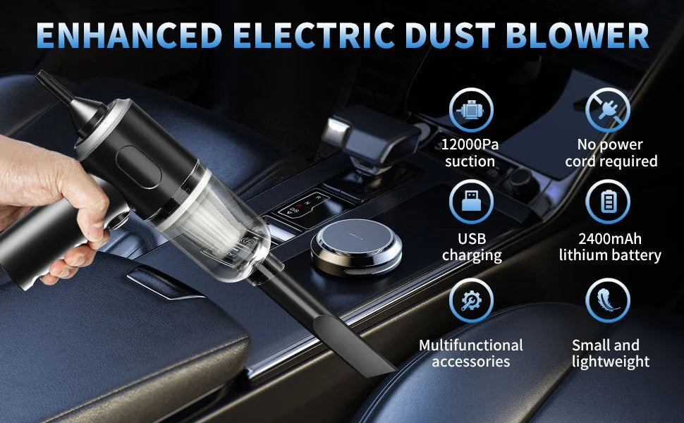 3 in 1 Portable Wireless Vacuum Cleaner, 120 Watts