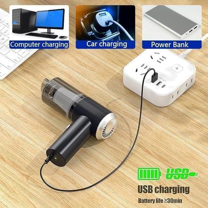 3 in 1 Portable Wireless Vacuum Cleaner, 120 Watts